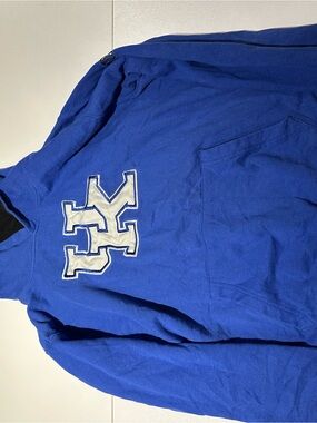 Stadium Athletics Royal Blue Hoodie with White Applique